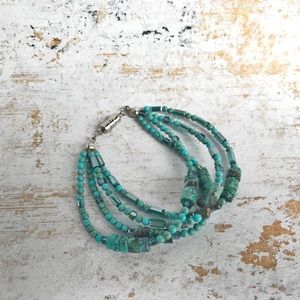 Handmade Jewelry - Hand Crafted Turquoise Bracelet Handmade Jewelry - Hand Crafted Turquoise Bracelet